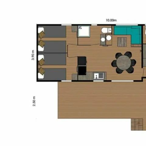 CHALET 4 people - Eco-Lodge Manyara 34 m² (34 m²)