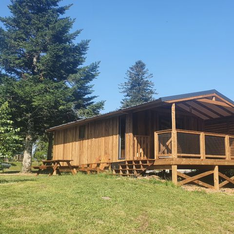 CHALET 5 people - Eco-Lodge VIP 35m² with playground view, 2 bedrooms, 1 bathroom (bed linen provided)