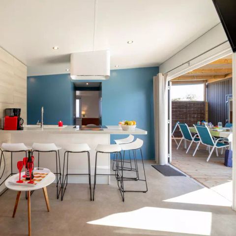 Mobile home 4 persons - Comfort | 2 Bedrooms | 4 Pers | Raised terrace | 2 bathrooms | Air conditioning | TV