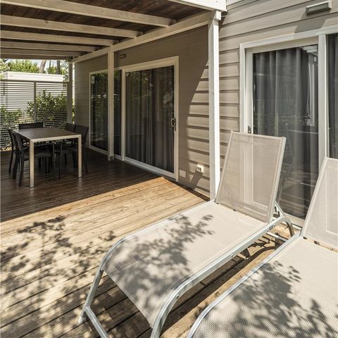 MOBILE HOME 6 people - Superior Two-Bedroom Camping Home 4+2