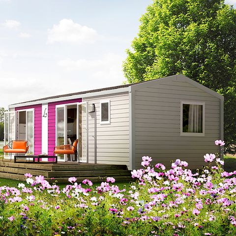 MOBILE HOME 4 people - Mobil Home Bay 2 bedrooms 4 beds Semi-covered terrace Air conditioning TV