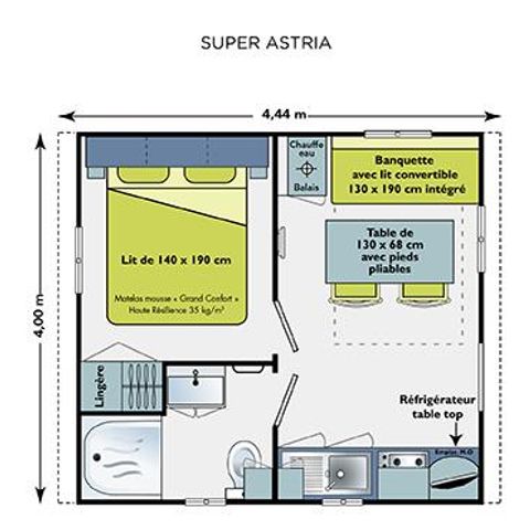 MOBILE HOME 2 people - MYRTILLE