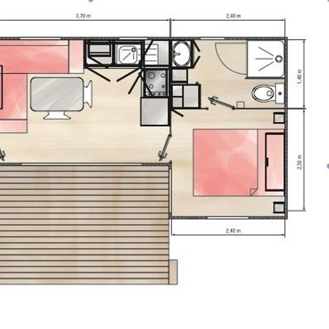 MOBILE HOME 4 people - VIOLETTE