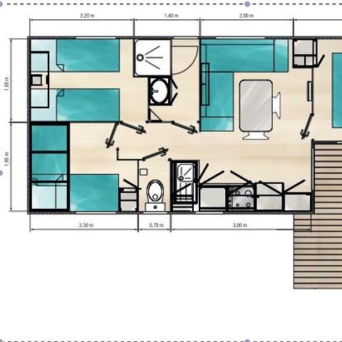MOBILE HOME 6 people - JONQUILLE