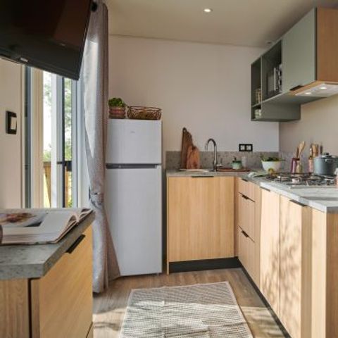 MOBILE HOME 5 people - 2-bedroom air-conditioned BAMBOO mobile home (33m²)