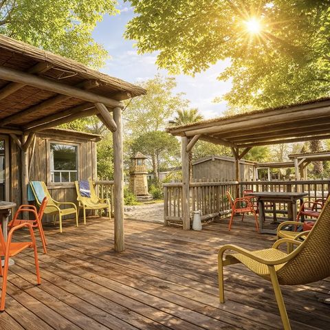 MOBILE HOME 4 people - Eco-cabin 24m² - air-conditioned - 2 bedrooms
