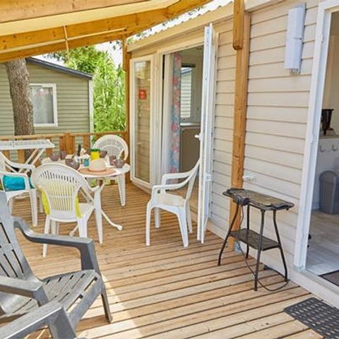 Mobile home 4 persons - Comfort XL | 2 Bedrooms | 4 Pers | Raised terrace | Air conditioning