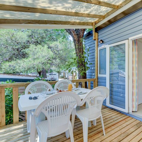 Mobile home 6 persons - Mobile-home | Comfort | 3 Bedrooms | 6 Pers. | Raised terrace | Air conditioning