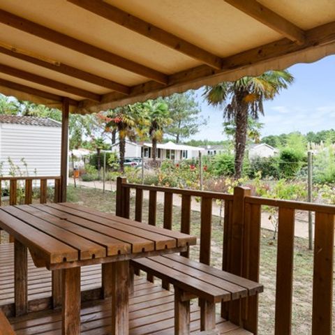 Mobile home 4 persons - Mobile-home | Premium | 2 Bedrooms | 4 Pers. | Raised terrace | 2 bathrooms | Air-con.