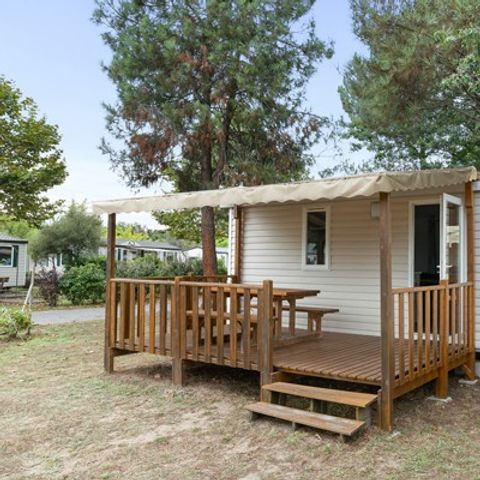 Mobile home 4 persons - Mobile-home | Premium | 2 Bedrooms | 4 Pers. | Raised terrace | 2 bathrooms | Air-con.