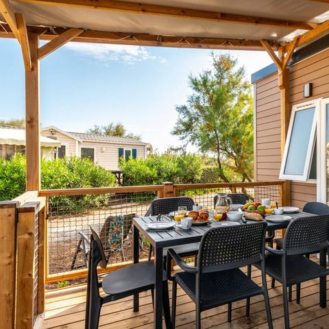 Mobile home 6 persons - Mobil-home | Premium | 3 Bedrooms | 6 Pers | Terrace Lounge | Air conditioning | TV