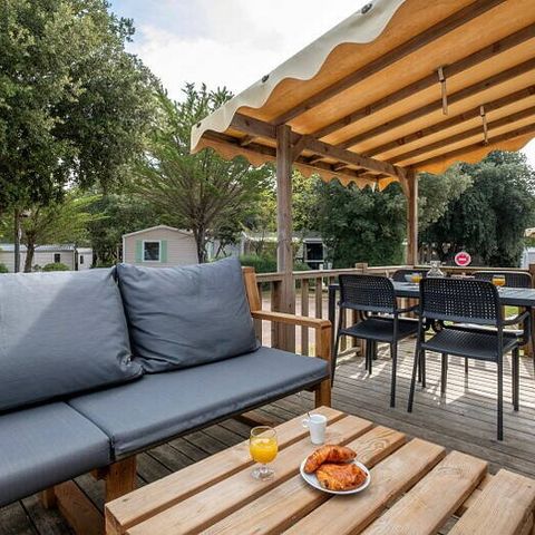 Mobile home 6 persons - Mobil-home | Premium | 3 Bedrooms | 6 Pers | Terrace Lounge | Air conditioning | TV
