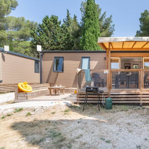 Mobile home 6 persons - Mobile-home | Premium | 3 Bedrooms | 6 Pers | Raised terrace | 2 bathrooms | Air conditioning | TV