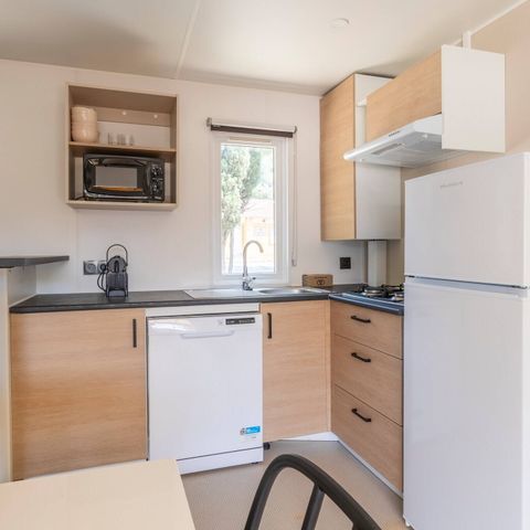 Mobile home 6 persons - Mobile-home | Premium | 3 Bedrooms | 6 Pers | Raised terrace | 2 bathrooms | Air conditioning | TV