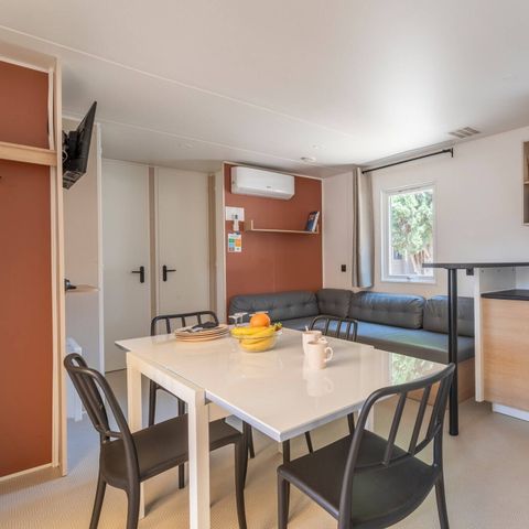 Mobile home 6 persons - Mobile-home | Premium | 3 Bedrooms | 6 Pers | Raised terrace | 2 bathrooms | Air conditioning | TV