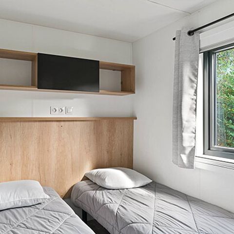 Mobile home 4 persons - Mobile-home | Premium | 2 Bedrooms | 4 Pers | Raised terrace | 2 bathrooms | Air conditioning | TV
