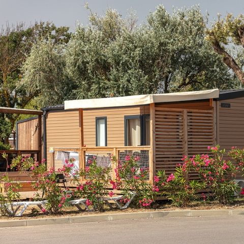 Mobile home 4 persons - Mobile-home | Premium | 2 Bedrooms | 4 Pers | Raised terrace | 2 bathrooms | Air conditioning | TV