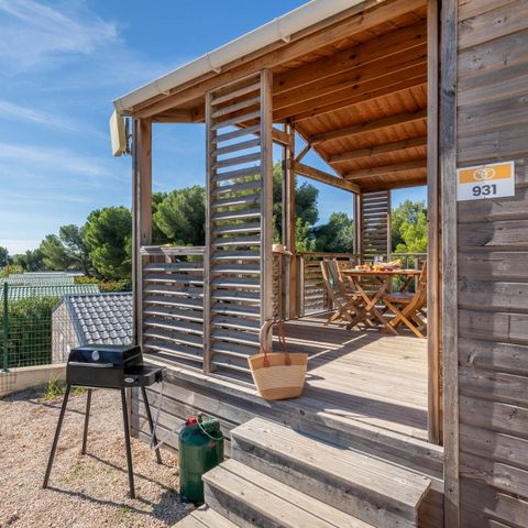 Chalet 5 persons - Chalet | Comfort | 2 Bedrooms | 5 Pers | Raised terrace | Air conditioning | TV