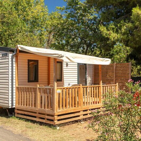 Mobile home 4 persons - Mobile-home | Comfort | 2 Bedrooms | 4 Pers. | Raised terrace | Air-con.