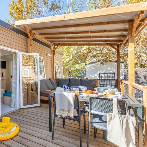 Mobile home 8 persons - Premium | 3 Bedrooms | 6/8 Pers | Lounge Terrace | 1 Bathroom | Air conditioning
