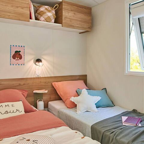 Mobile home 8 persons - Mobile-home | Premium | 4 Bedrooms | 8 Pers. | Terrace Lounge | Outdoor kitchen | 2 bathrooms | Air-con.