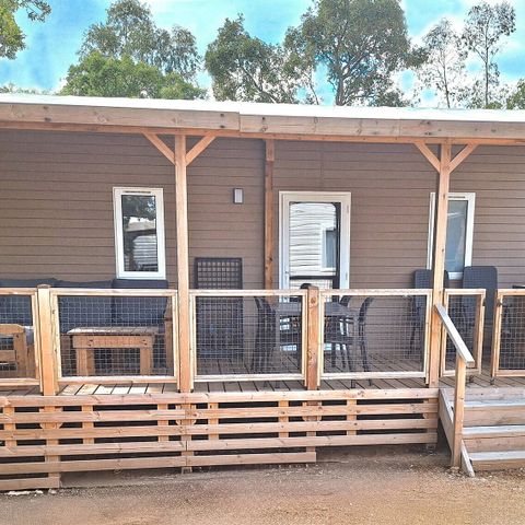 Mobile home 8 persons - Mobile-home | Premium | 4 Bedrooms | 8 Pers. | Terrace Lounge | Outdoor kitchen | 2 bathrooms | Air-con.