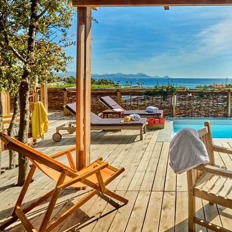 Mobile home 8 persons - Lodge Riviera - 2 to - Air-conditioned Plancha
