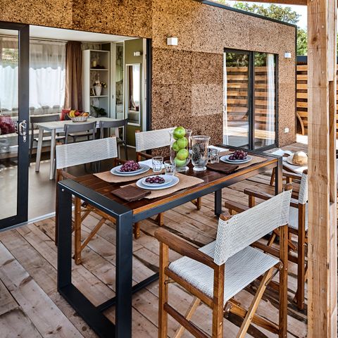 Mobile home 4 persons - Lodge - 2 to - Sea view air-conditioned. Plancha