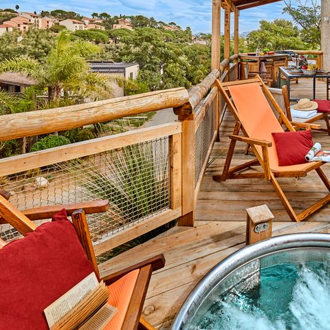 Mobile home 4 persons - Lodge - 2 to - Sea view air-conditioned. Plancha