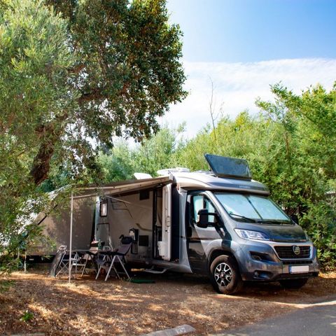 Pitch - Comfort: - 1 vehicle - 6A electricity - Drinking water fountain