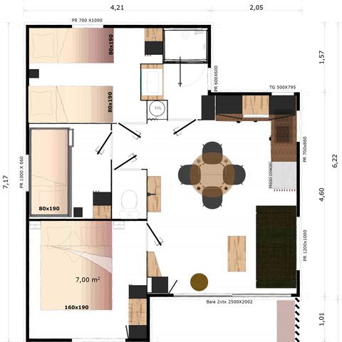 Chalet 7 persons - Chalet A - 3 bedrooms - sleeps 6/7