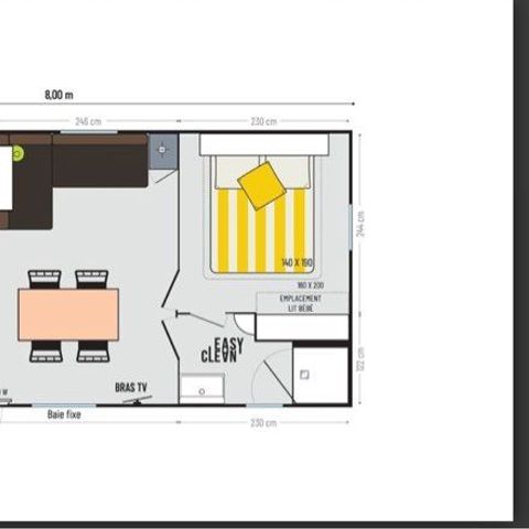 MOBILE HOME 4 people - Mobile home Confort 34m² - owner-occupied- 2 bedrooms