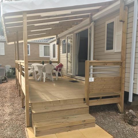 MOBILE HOME 6 people - Mobile home 36m² - air conditioning + TV + Covered terrace