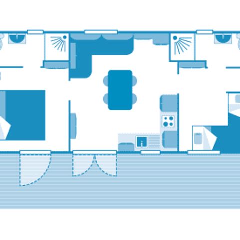 MOBILE HOME 4 people - Cottage 4p 2ch 2SdB ****