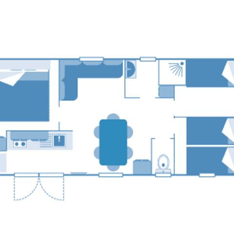 MOBILE HOME 6 people - Cottage 6p 3ch ***