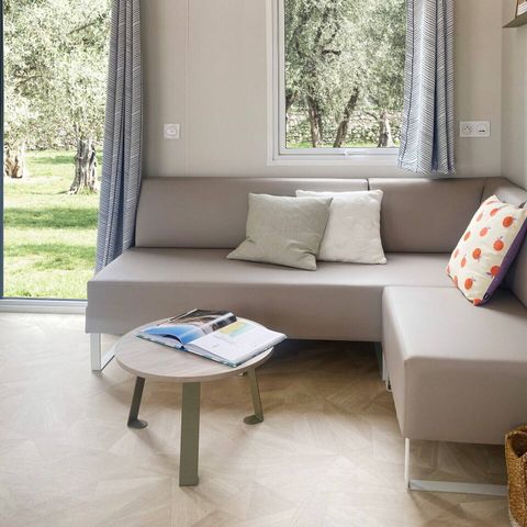 Mobile home 6 persons - Mobile-home | Comfort | 3 Bedrooms | 6 Pers. | Raised terrace | Air conditioning