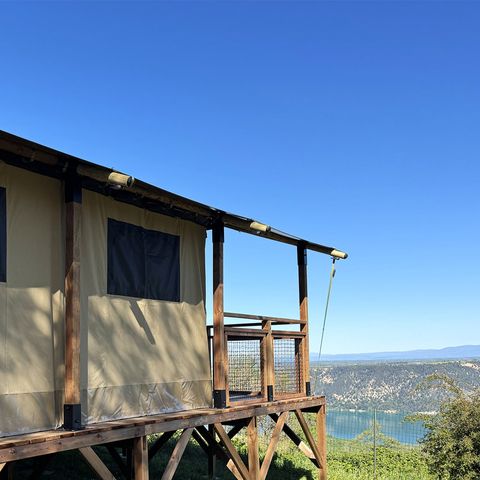 CANVAS AND WOOD TENT 4 people - Eco Lodge lake view - 34m² - 2 bedrooms (no bathroom)