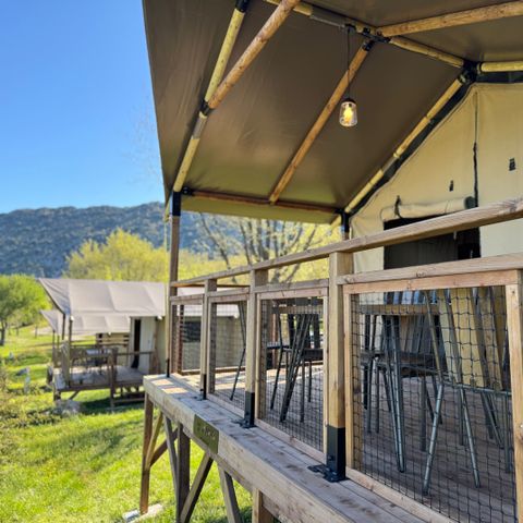CANVAS AND WOOD TENT 4 people - Eco Lodge lake view - 34m² - 2 bedrooms (no bathroom)