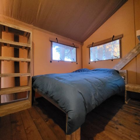 CANVAS AND WOOD TENT 6 people - Safari tent 6 with sanitary facilities