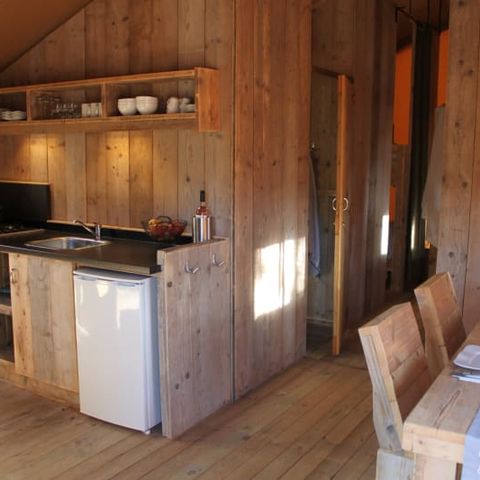 Canvas and wooden tent 5 persons - Laurel