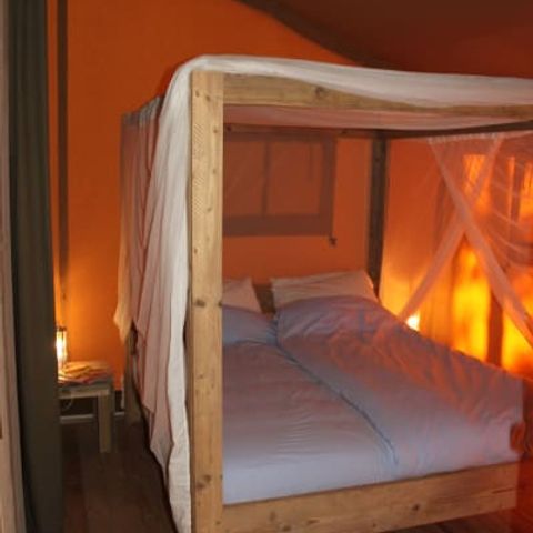 Canvas and wooden tent 5 persons - Laurel