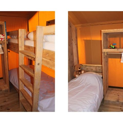 Canvas and wooden tent 5 persons - Laurel