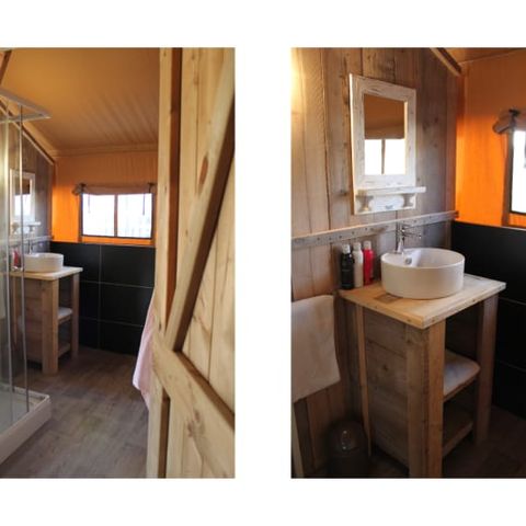 Canvas and wooden tent 5 persons - Laurel