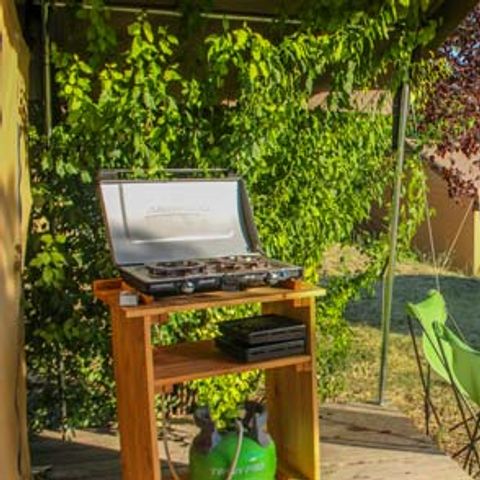 CANVAS AND WOOD TENT 4 people - Safari tent - 4 pers - without sanitary facilities