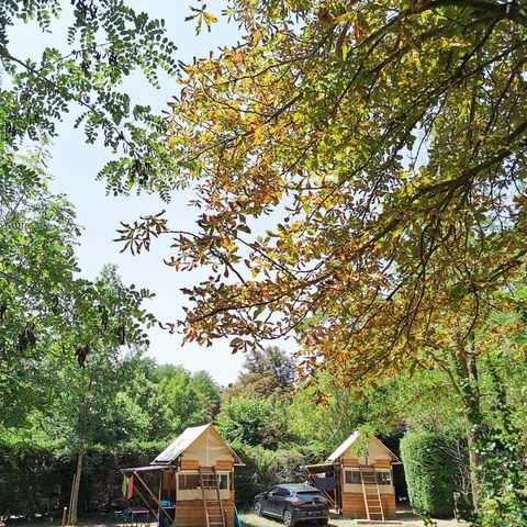 CANVAS AND WOOD TENT 2 people - Bivouac 5m² - no sanitary facilities