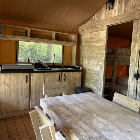 Canvas and wooden tent 5 persons - Lodge Safari