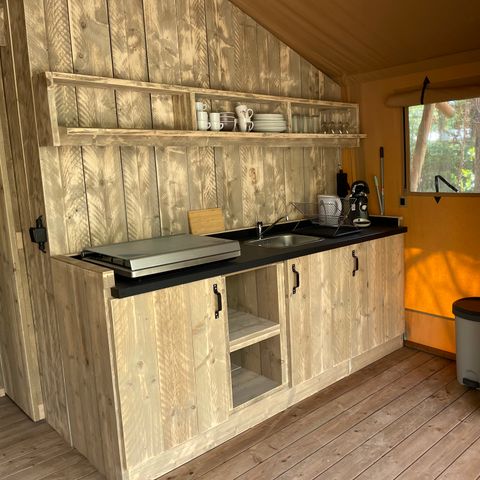 CANVAS AND WOOD TENT 6 people - Lodge Safari