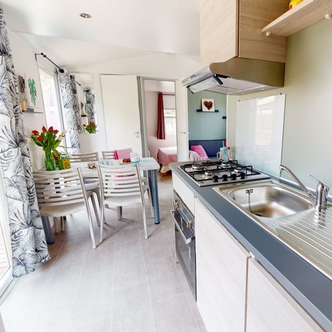 MOBILE HOME 5 people - Home Flower Premium 26,5m² (2 bedrooms, max 4 adults + 1 small child) 16m² covered terrace