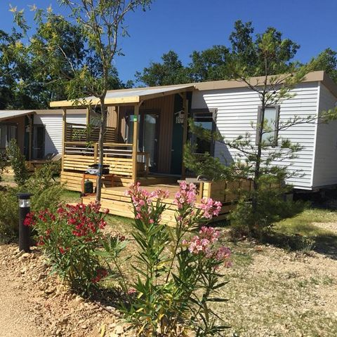 MOBILE HOME 5 people - Home Flower Premium 26,5m² (2 bedrooms, max 4 adults + 1 small child) 16m² covered terrace