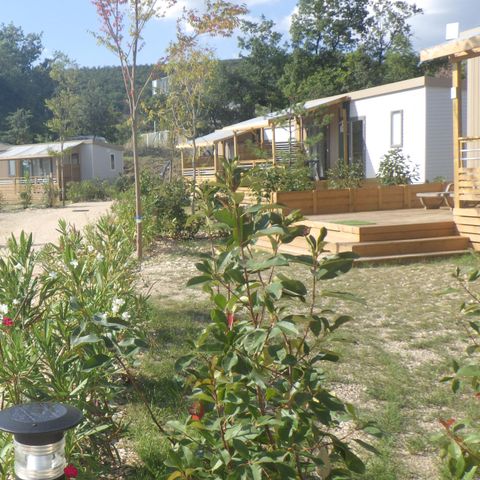 MOBILE HOME 5 people - Home Flower Premium 26,5m² (2 bedrooms, max 4 adults + 1 small child) 16m² covered terrace